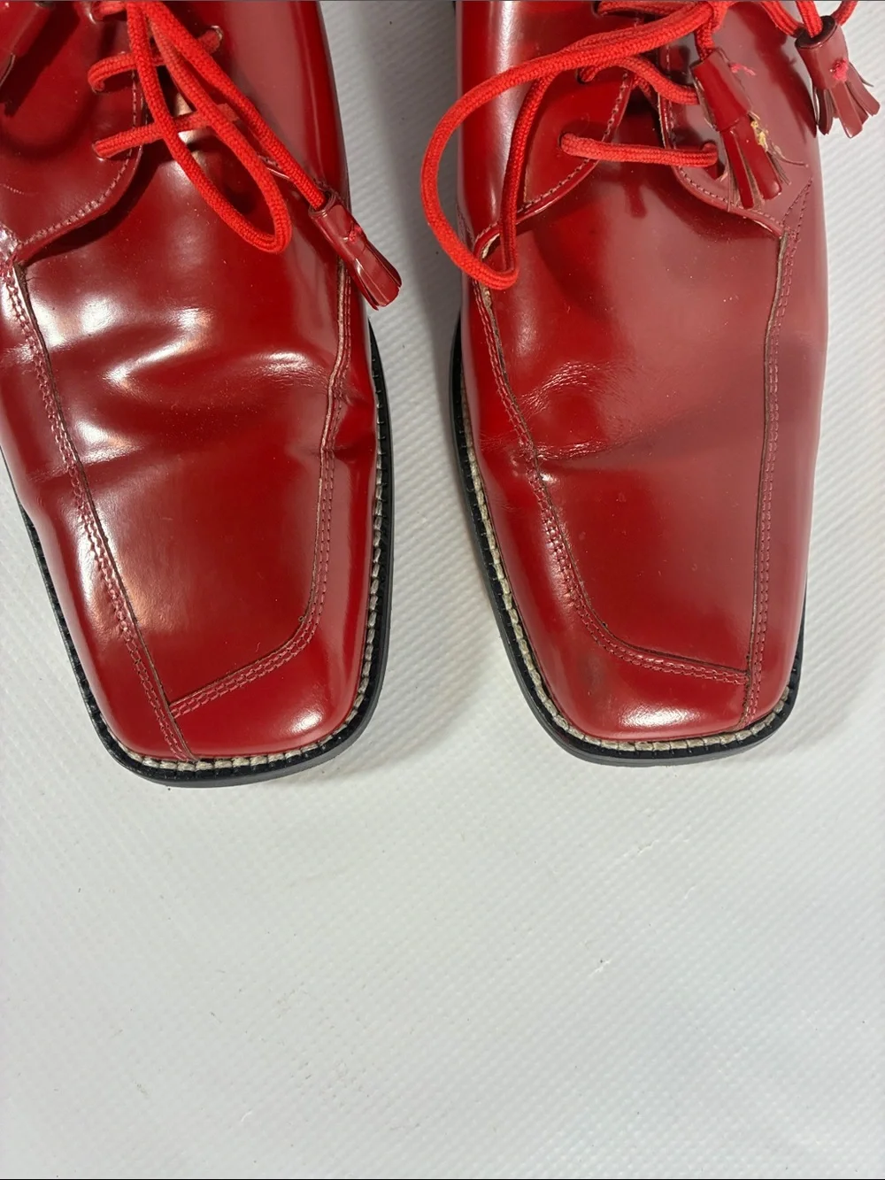 Giorgio Brutini Red Leather Lace-Up Oxfords size 10 D